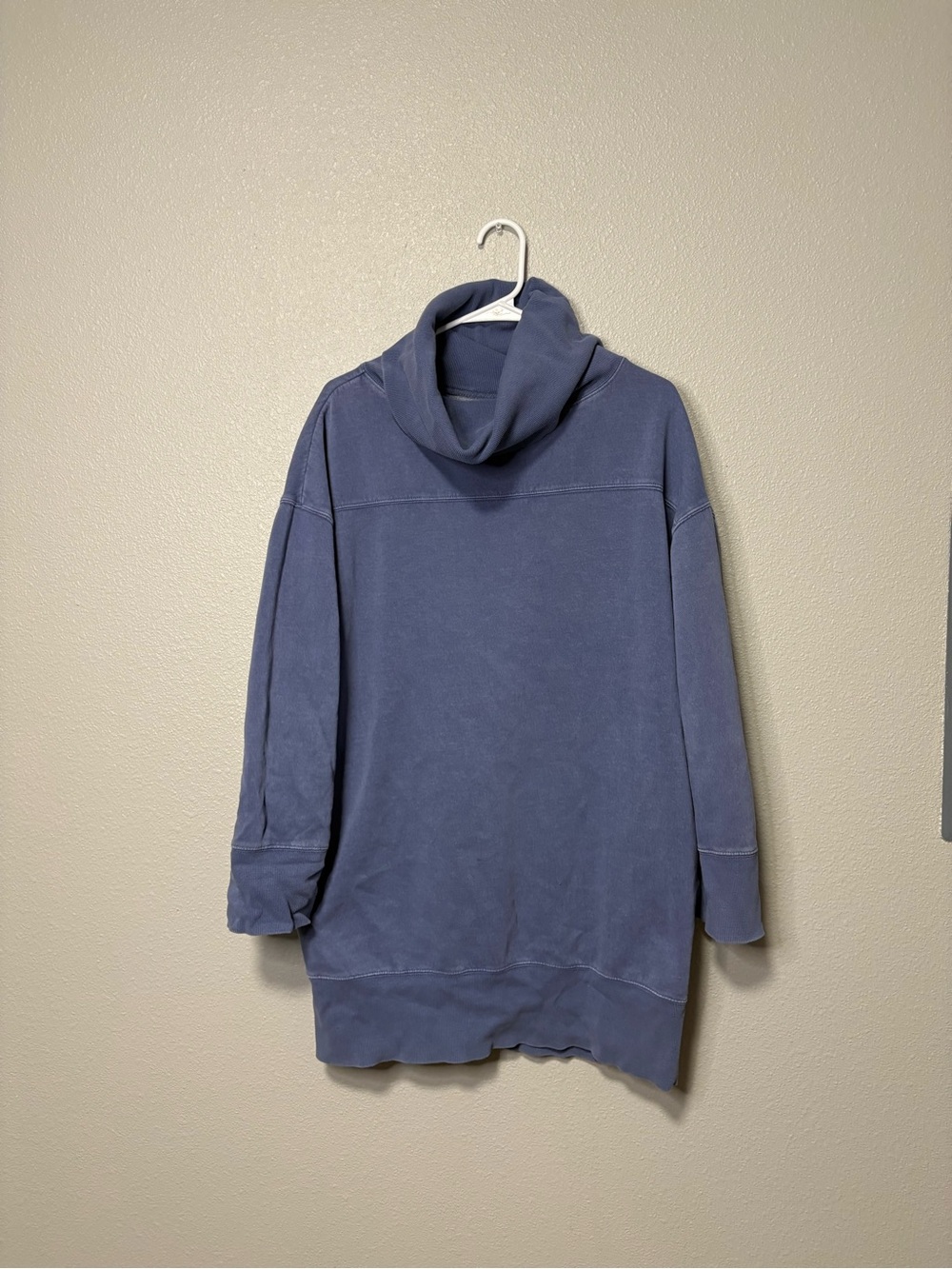 Silence + Noise Blue Oversized Tunic Hoodie Sweatshirt Medium